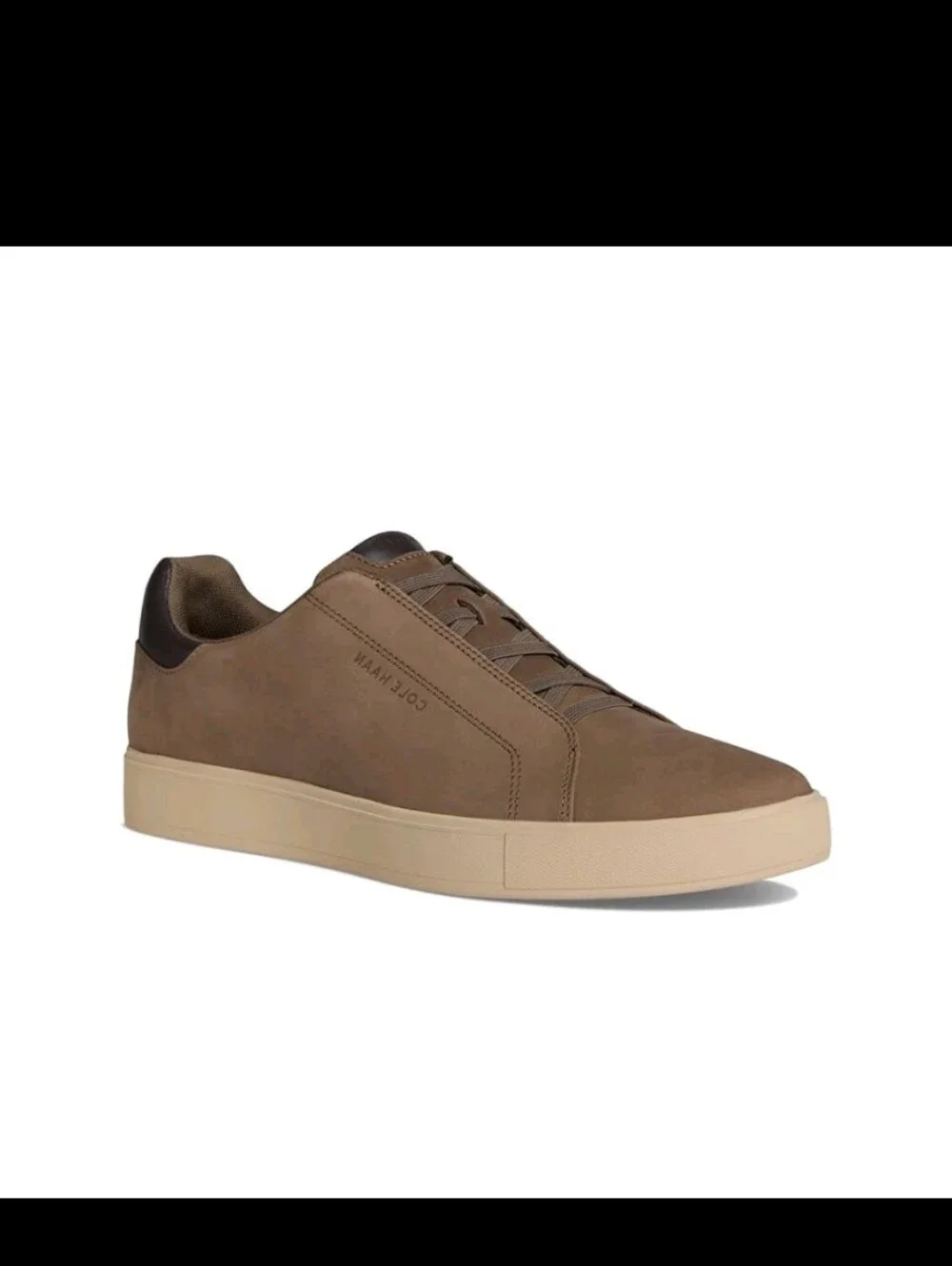 Cole Haan Men's GrandPrø Luxe Slip-On Sneakers Morel Nubuck/Dark Choco